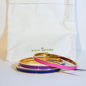 NWT Kate Spade Idiom Bangles set of 3 NWT